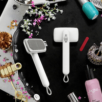 Brosse et peigne de luxe doux et autonettoyants pour l'élimination des poils d'animaux pour chats et chiens - Outils de toilettage