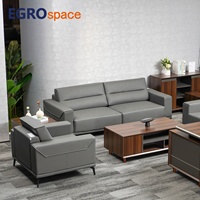 Ensemble de meubles de style moderne EGROspace, canapé modulaire en cuir pour visiteurs, canapé de réception pour bureau