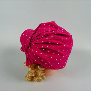 Stampa a pois di cotone Gorra <span class=keywords><strong>Con</strong></span> Bandana bambini <span class=keywords><strong>Con</strong></span> papillon in rosa rossa - Product Image 5