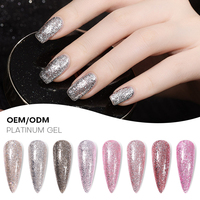 Kit de vernis à ongles professionnel en gel platine 15ml, sans HEMA, sans TPO, végétalien, liquide magnétique, qualité salon, pour manucure française DIY de créateur