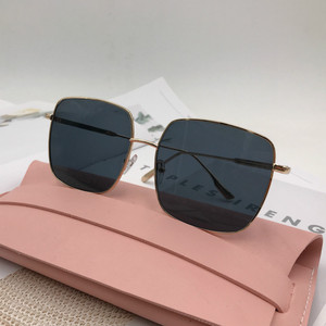 Gafas de sol cuadradas retro de marca D con montura completa UV400 para mujer, protección solar para adultos - Product Image 3