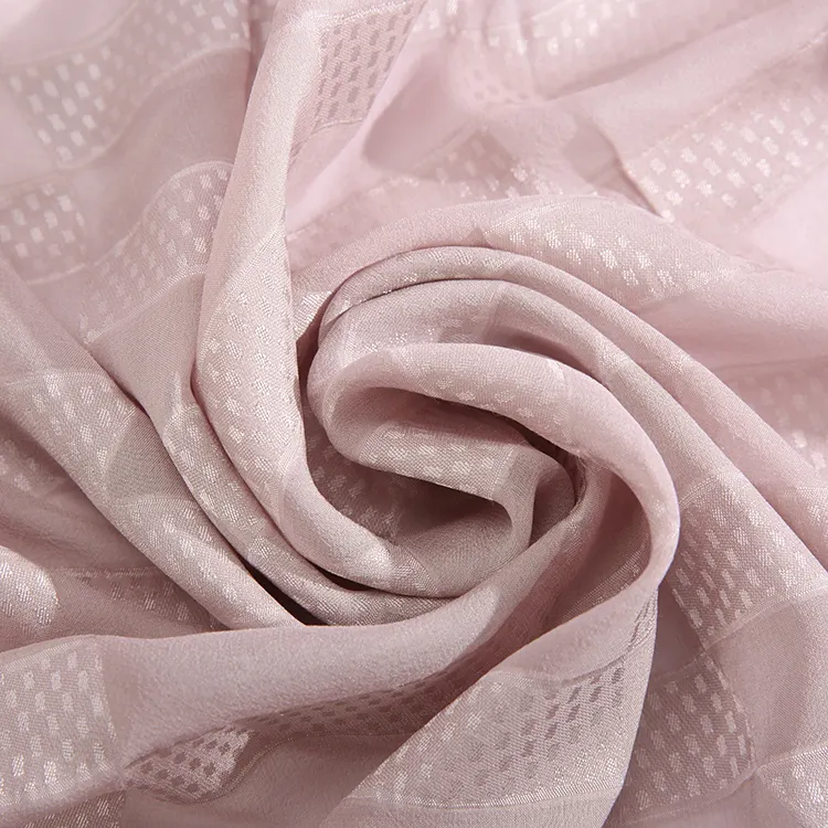 OEKO-TEX Rosa 14,5 MM jacquard de seda viscosa jacquard de tela de seda tela textiles