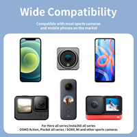 Accessoires pour caméra Telesin, support magnétique en forme de U pour le cou, silicone, pour caméra d'action Go Pro 13 // Insta360, mains libres