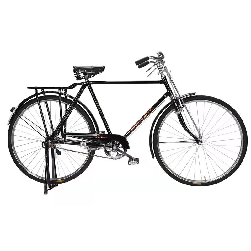 Bicicleta de carretera clásica de acero al carbono de 28 pulgadas