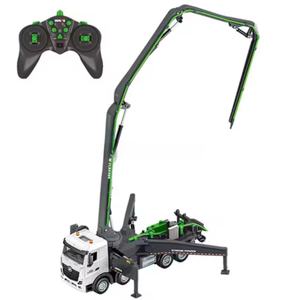 Camion pompe à béton RC en métal 2,4G SJY-1381, échelle 1/18, 11 canaux, modèle d'ingénierie en alliage, jouet - Product Image 2