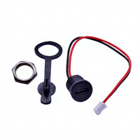 Soket USB Tipe C Betina Tahan Air PVC Kabel Tembaga Murni 2 Pin PH 2.0 XH 2.54 SH1.0 VH ZH MX Konektor untuk Pengisian Daya