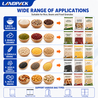 Machine d'emballage et de conditionnement automatique VFFS pour sel, snacks, aliments, sucre, litière pour chat, lessive en poudre, riz multigrains cuit