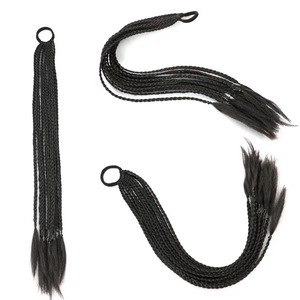 Vente en gros usine – Tresses synthétiques à trois brins en fibre haute température pour femmes, dreadlocks africaines multicolores - Product Image 5