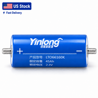 Sel Baterai Lithium Titanate Yinlong LTO Kelas A AS 2.3V 45Ah, Suhu Lebar -50~65 ° C untuk Daya Cadangan Audio Mobil OEM ODM