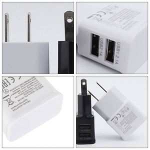 อะแดปเตอร์แปลงปลั๊กไฟแบบพกพา สีขาว จาก US เป็น EU 1A 220V พร้อมพอร์ต USB - Product Image 5