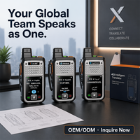 Pabrik XUNLIBAO Langsung OEM ODM Logo Kustom Penerjemah AI Tanpa Biaya Platform Kartu SIM Seumur Hidup GPS PoC Radio PTT 4G Walkie Talkie