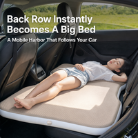 Matelas Gonflable de Voiture pour Siège Arrière en PVC Drop Stitch, Épaisseur 10cm, 130x75cm, Lit Gonflable avec Pompe Électrique pour Voyage en Voiture, Camping, Vente en Gros