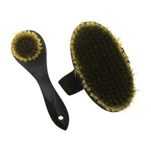 Alambre de cobre Mango de madera Exfoliante Limpieza de baño Cuerpo Cepillo facial Masaje Exfoliante Piel seca Cepillo de cerdas de bronce fino iónico - Product Image 3