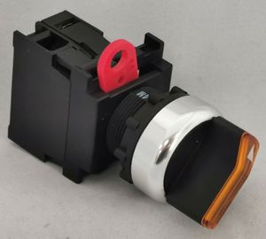 22毫米照明选择器开关黄色2位置1 X NO 24v灯 - Product Image 2