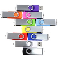 Clé USB Pivotante 128 Mo 256 Mo 512 Mo Clé USB Flash Logo Personnalisé Clé USB Mémoire Disque Rotatif Cadeau 1 Go-64 Go Clé USB