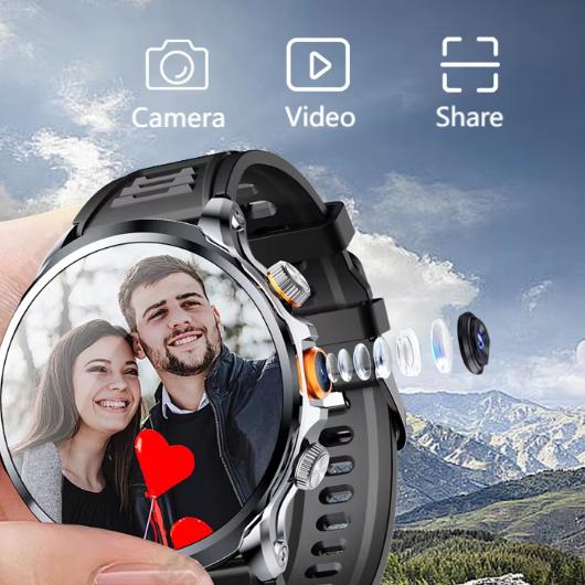 H18 мужские Смарт-часы 4G с Wi-Fi и GPS сенсорным водонепроницаемым Android Montre, смарт-браслеты, ультра умные часы с камерой Sim-карты