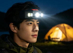 USB Rechargeable LED Headlamp <b>Motion</b> <b>Sensor</b> 3 <b>Light</b> Source Ultra Bright Clip On Headlight Waterproof Portable Head Torch for Cam - Product Image 2