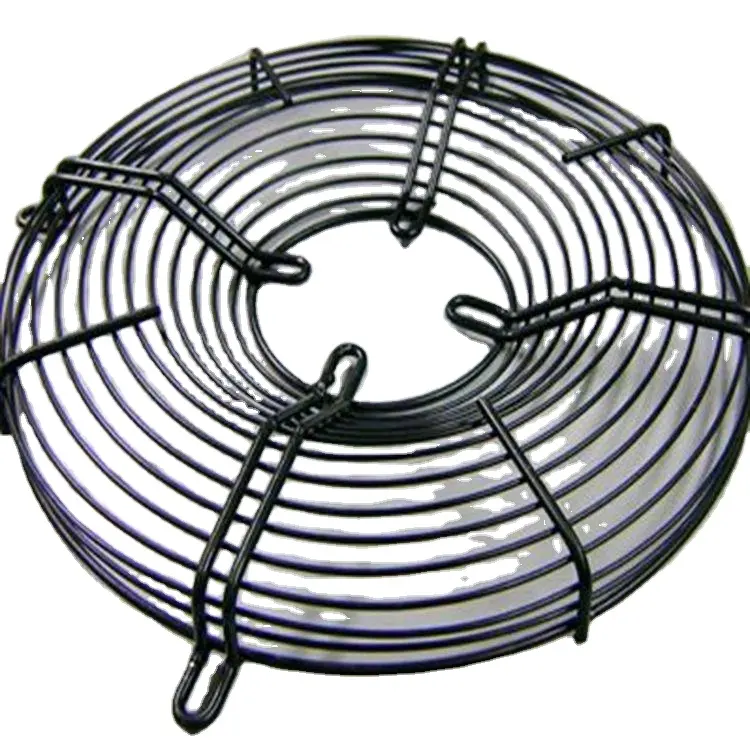 Pièces de ventilateur de ventilation en métal Condensateur d'échappement Refroidissement axial industriel Grille de ventilateur en treillis métallique Grille de doigt en filet Garde de ventilateur de 16 pouces