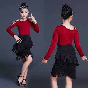 전문 프린지 라틴 댄스 스커트 세트 인기있는 삼바 룸바 댄스 술 디자인 저렴한 차차 댄스 원피스 경쟁 - Product Image 3