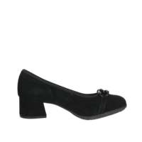 Cinzia Soft Escarpins Mary Jane pour femme, à enfiler, confortables, en daim, noirs, hauteur du talon 40 37 36