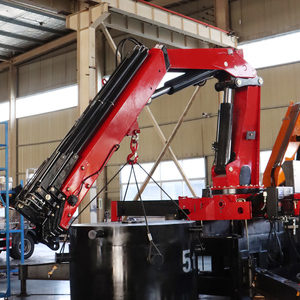 Grue montée sur camion à forte capacité de levage de 1 à 34 tonnes pour chantier de construction, grue pliante à flèche articulée de 10 tonnes - Product Image 2