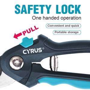 Sécateur de jardin à marque privée avec <span class=keywords><strong>mécanisme</strong></span> de coupe à ressort robuste et verrou de sécurité sécurisé pour les distributeurs d'outils de jardinage - Product Image 6