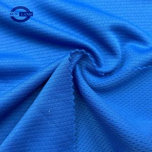 100 Polyester Stripe Birdeye Mesh Knit Fabric pour Sports T-shirt Collar Football Soccer Wear - Product Image 2