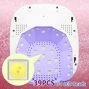 Lampe à ongles UV LED sans fil professionnelle 78W, 128 diamants et 39 LED, nouveaux appareils à ongles rechargeables - Product Image 6