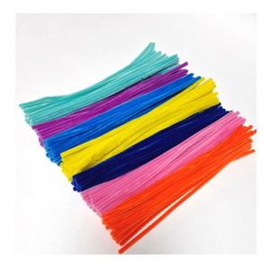 DIY Creative Art Material Kids <b>Soft</b> Chenille Fuzzy <b>Wire</b> 8mm 30cm Customized Color High Quality Educational Projects Flower - Product Image 5