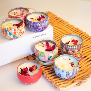 Hot selling Mini Candle Wax Jars Can for <b>Gift</b> Vessel Tin <b>Box</b> Candles Metal Fragrance Scented Luxury with Lids <b>Empty</b> Home - Product Image 1