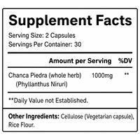 Capsules OEM Chanca Piedra Phyllanthus Niruri à base de plantes pour l'énergie, la vitalité, l'endurance et le bien-être végétalien pour adultes HALAL