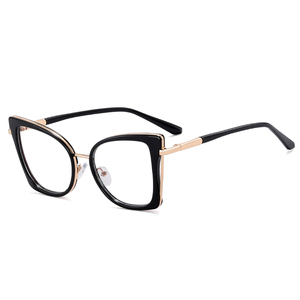 MS 82167 2024 phụ nữ mới TR90 + kim loại bướm Kính mắt khung quang học Chống ánh sáng màu xanh Kính mắt thiết kế đầy màu sắc tùy chỉnh - Product Image 5