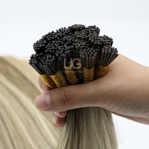 U Glamour Calidad superior en el <span class=keywords><strong>mercado</strong></span> Más de un año de vida útil Cabello humano ruso I Tip - Product Image 5