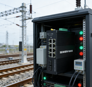 สวิตช์ PoE อุตสาหกรรม SEAVIEW 8+2 พอร์ต ความเร็ว 20Gbps มาตรฐาน IP41 แรงดันไฟฟ้ากว้าง DC48-57V สำหรับอุปกรณ์ทำเหมืองและกระบวนการแปรรูปโลหะ - Product Image 6