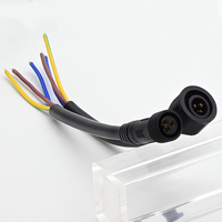 Connexion de câble d'aviation M12 Fil d'éclairage LED M12 Câble d'extension étanche à double extrémité mâle femelle pour capteurs automobiles