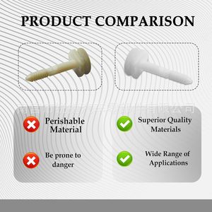 Ruijie Automotive Interior Panel Expansion <b>Clips</b> 0.51 Inch Plastic Nylon For Buick GM Chevrolet Door <b>Trim</b> Repair 50Pcs - Product Image 4