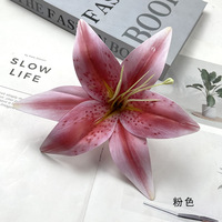 Aierflorist Fleurs artificielles en soie, grandes fleurs de lys pour la création de coiffes DIY, les décorations florales de lieux de mariage et les murs floraux
