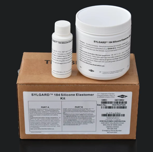 Dows Corning DC184 Original PDMS Goma de silicona Polidimetilsiloxano Adhesivo de alta transmisión de luz - Product Image 3