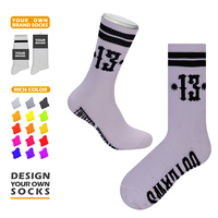 Chaussettes personnalisées à la mode avec design gratuit, chaussettes unisexes en coton personnalisées, chaussettes confortables et douces en tricot, logo personnalisé