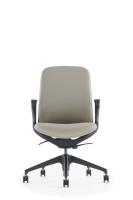 Chaise de bureau de direction moderne de luxe en cuir véritable marron ergonomique et réglable avec cadre en aluminium et garantie de 5 ans pour le bureau