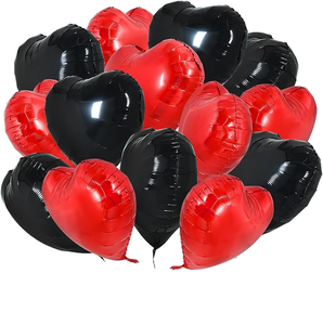 Launch Eco-Friendly Disposable Metallic Heart-shaped <strong>18</strong>-<strong>Inch</strong> Love <strong>Balloons</strong> Valentine's Day Mother's Day Graduation Night - Product Image 1