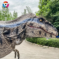 Costume de Velociraptor réaliste avec jambes cachées - Combinaison de dinosaure animatronique légère pour spectacles et événements interactifs pour adultes
