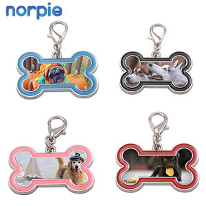 Großhandel Sublimation Blank Printer Eloxierte Custom Halskette Metall Knochen förmige Blank Chain Hunde marke - Product Image 3