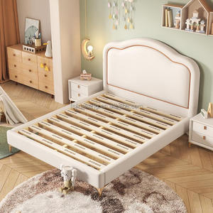 Cama de princesa Dream Girl JINS, estilo crema Simple moderno, madera cómoda para dormitorio, escuela, <span class=keywords><strong>Hotel</strong></span> y uso en apartamentos - Product Image 2