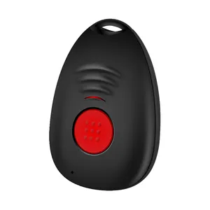 SOS ปุ่ม Mini 4G GPS Tracker เวลาจริงอุปกรณ์ติดตาม GPS ส่วนบุคคล