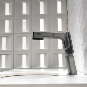 Robinet de lavabo extractible intelligent amélioré, mitigeur chaud/froid avec débit d'eau remontant réglable - Product Image 1