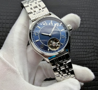 Montre-bracelet mécanique pour hommes, décontractée, quotidienne, boîtier en or rose, cadran blanc, bracelet en acier inoxydable