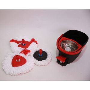 Serpillères en microfibre à nettoyage facile, pivotantes à 360°, avec seau en plastique – Offre spéciale usine - Product Image 3