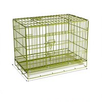 Cage pliable et convertible pour chiens, chats, lapins, oiseaux et pigeons, en fil éurasien épaissi, nano-enduit, sans fermeture, pour intérieur, toutes saisons