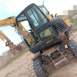 Pelleteuse sur chenilles Hyundai 60-7 à roues de bonne qualité Machines de construction d'occasion Hyundai Mini 60-7 - Product Image 1